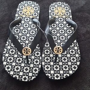 Tory Burch black flip flops